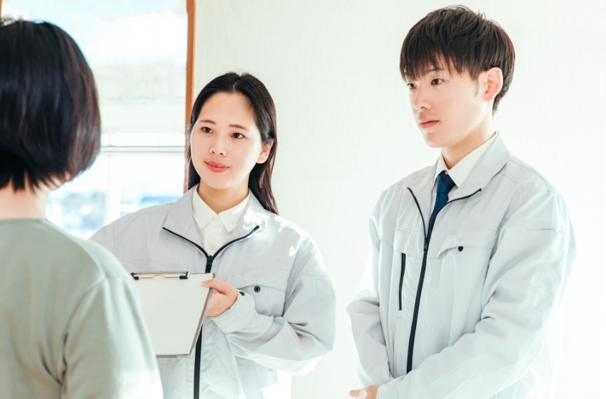 作業前後の報告と説明