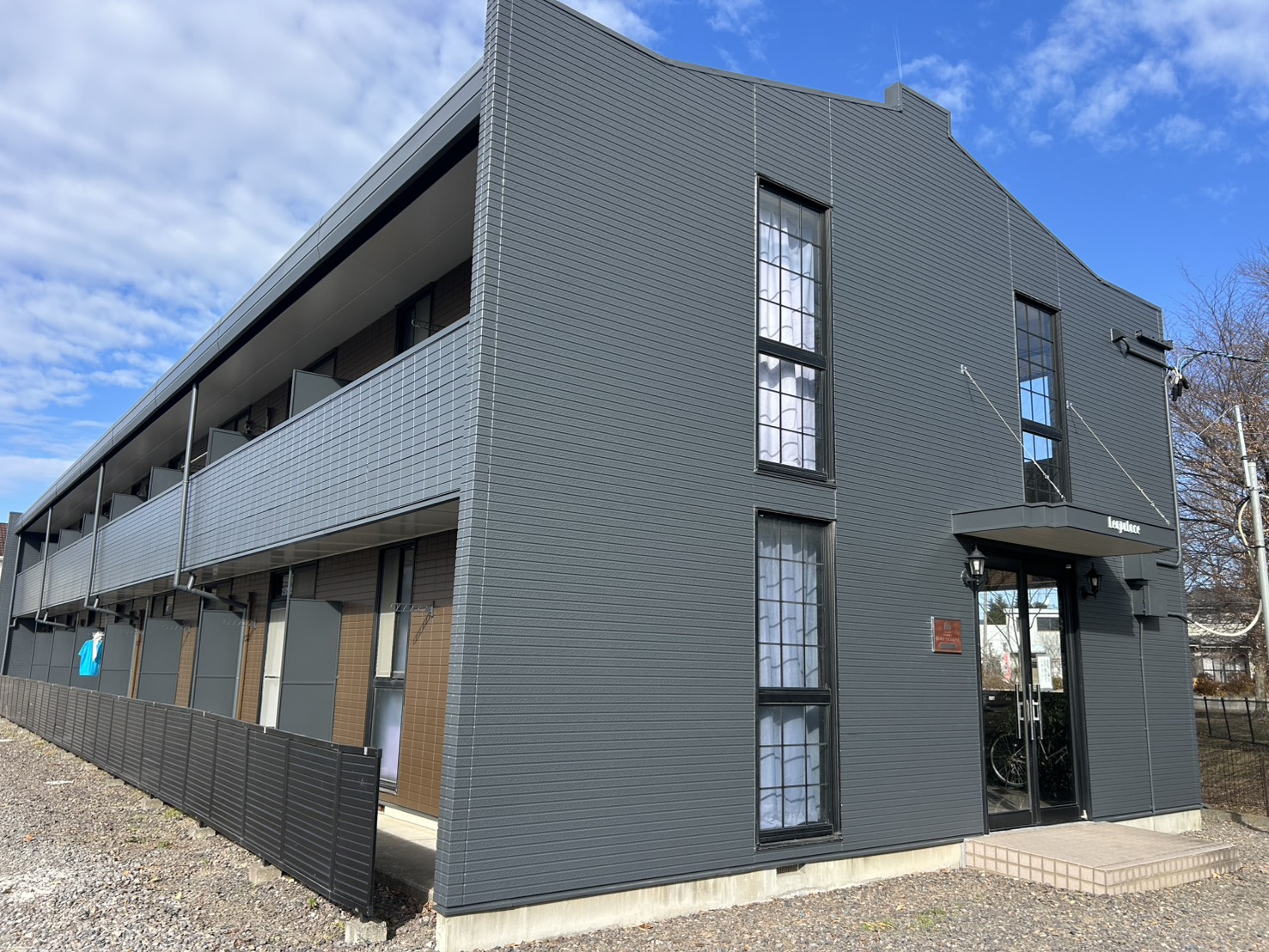 福島県白河市でアパート塗装工事を行いました。